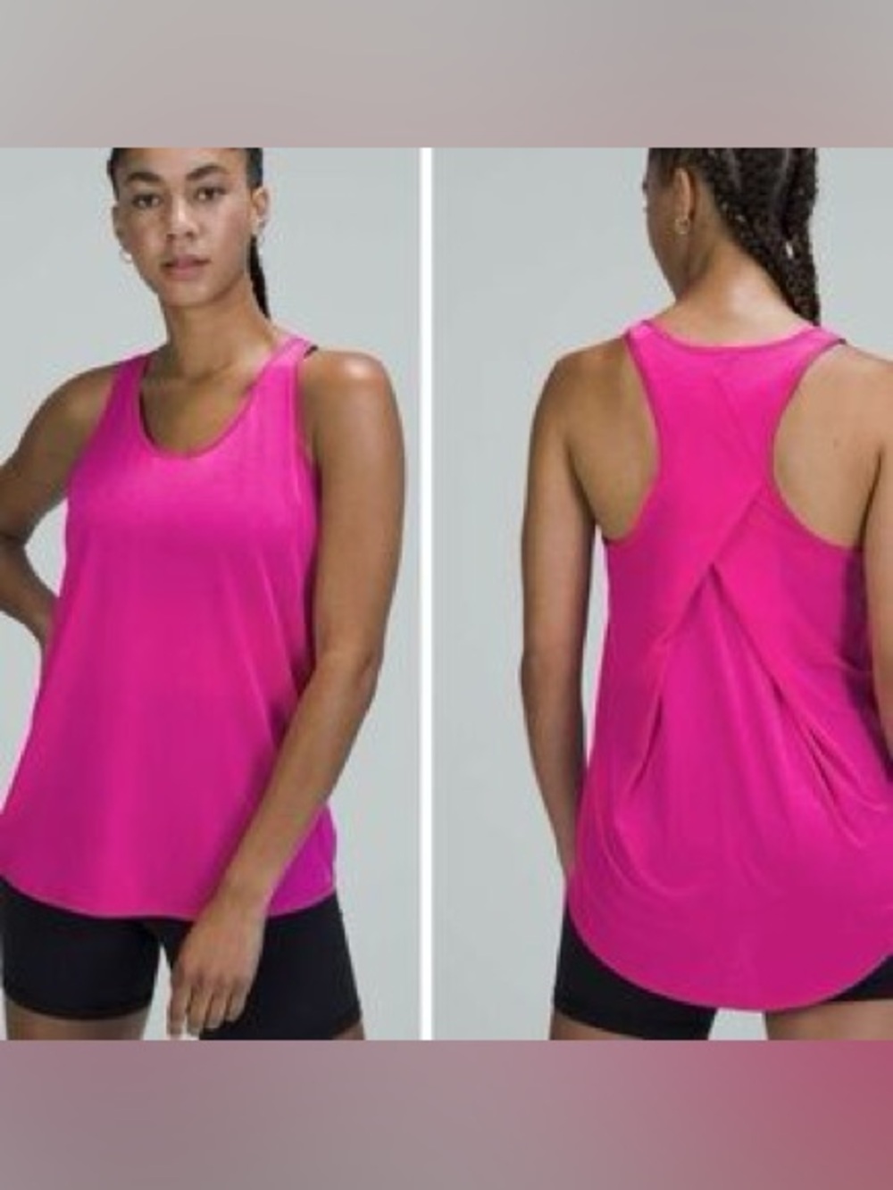 Lululemon Essential Tank Top *Pleated Sonic Pink